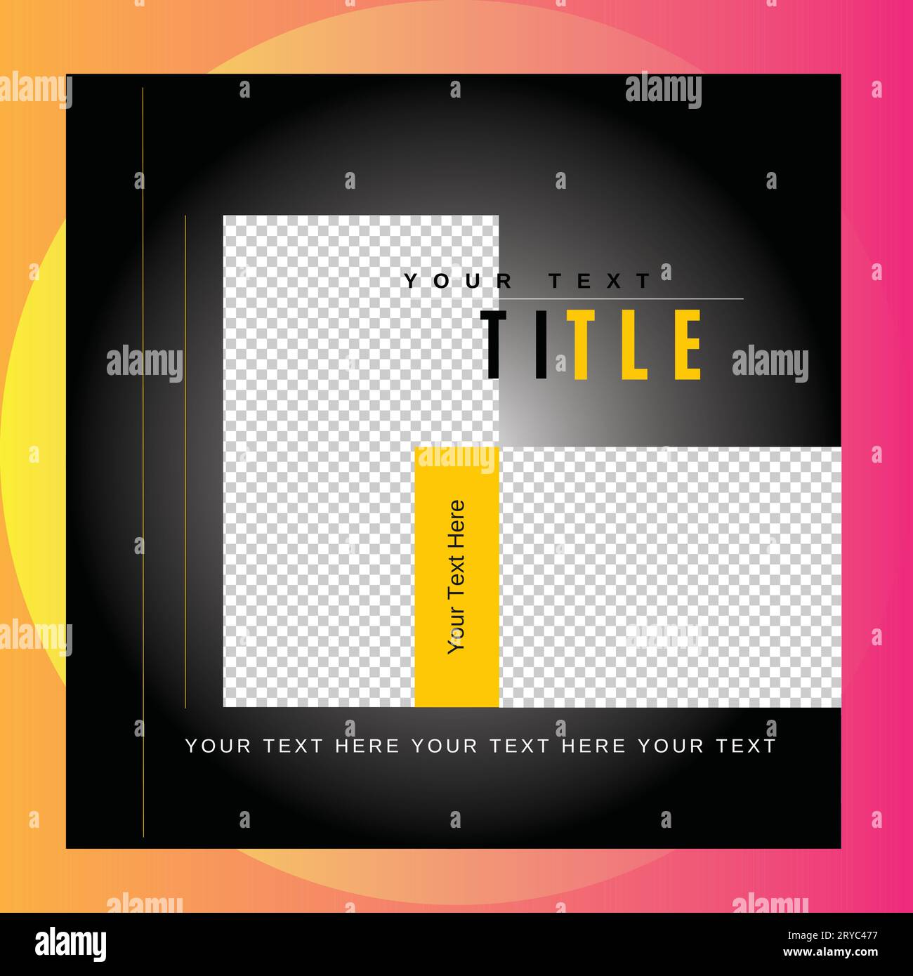 Editable square banners. Instagram post template design. Social Media ...