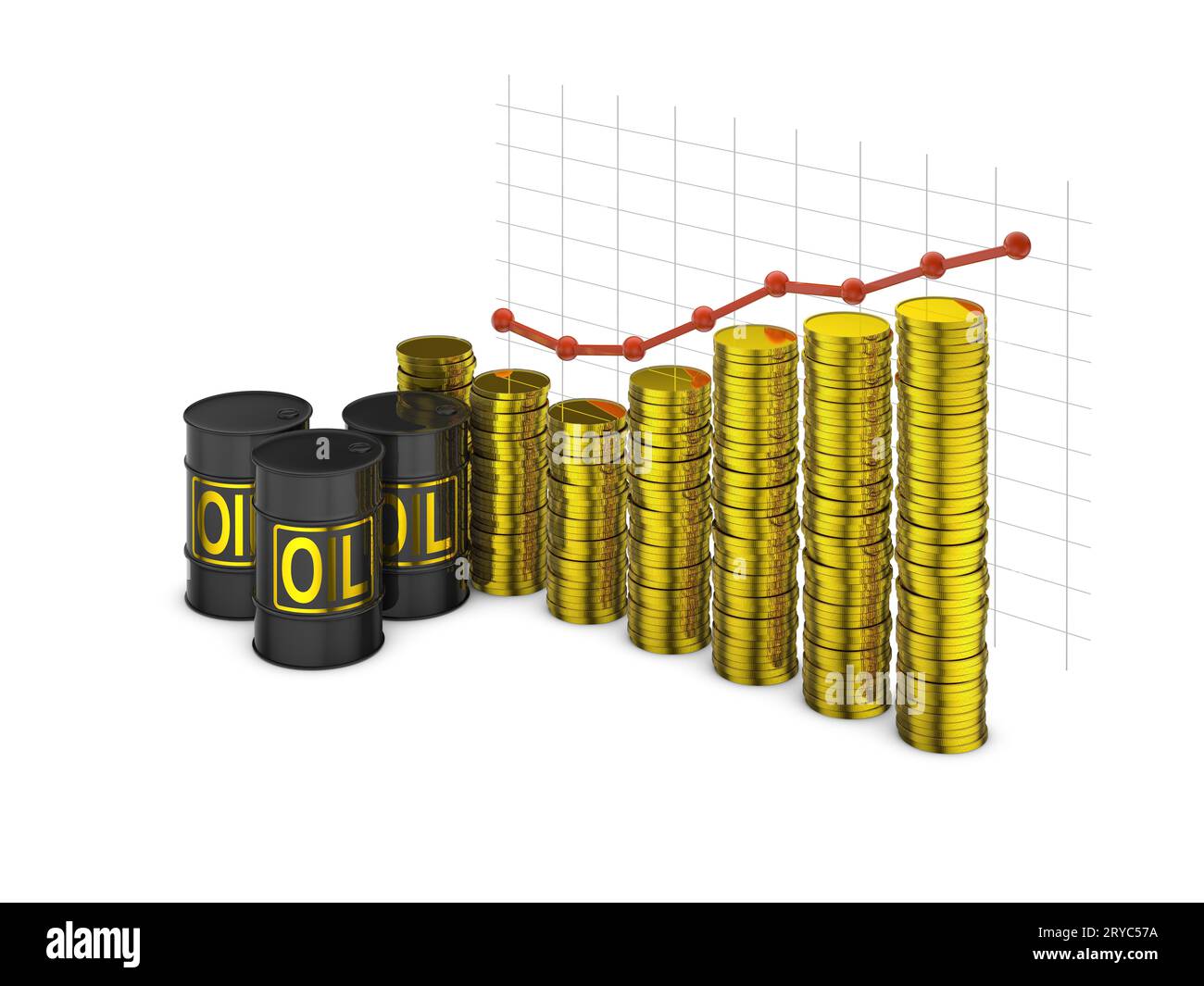 Gold price rise graph hi-res stock photography and images - Alamy