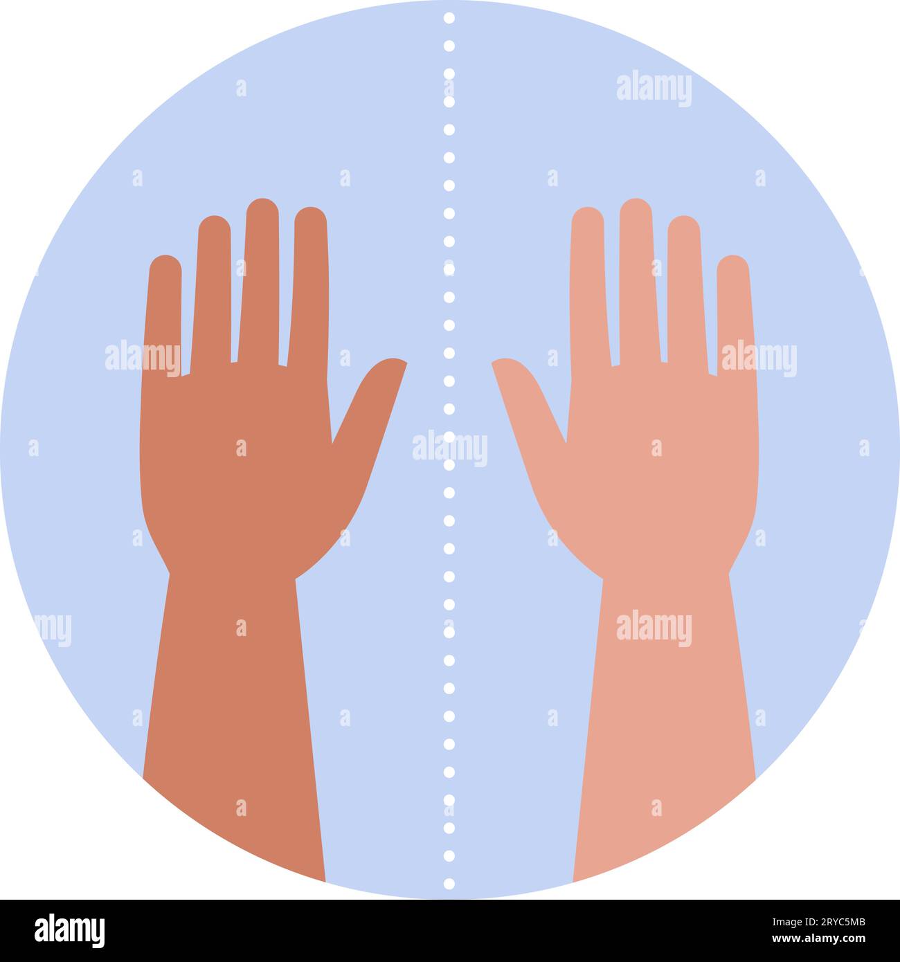 Skin pallor, pale complexion, isolated medical icon Stock Vector Image