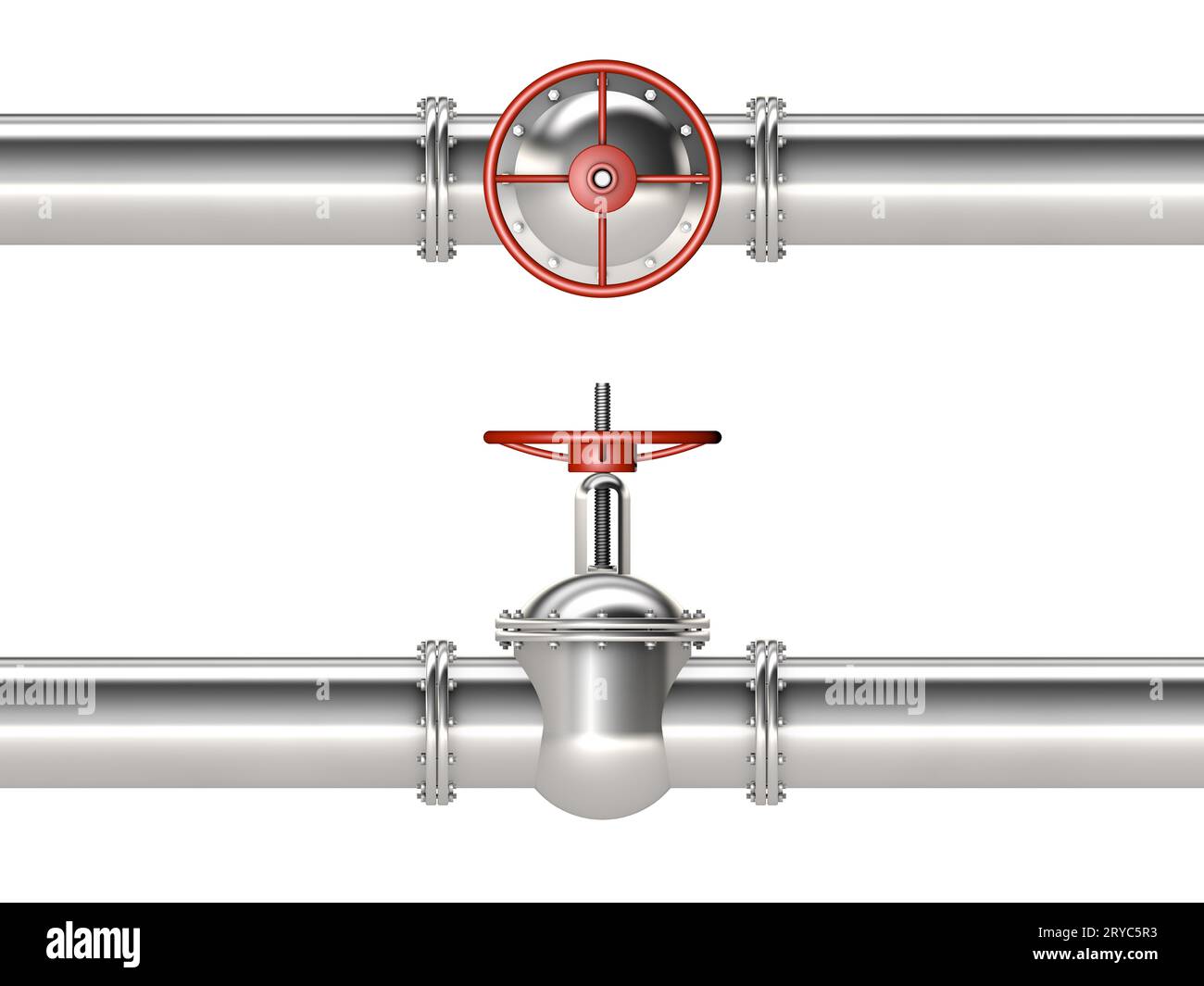 Pipe and valve Stock Photo Alamy