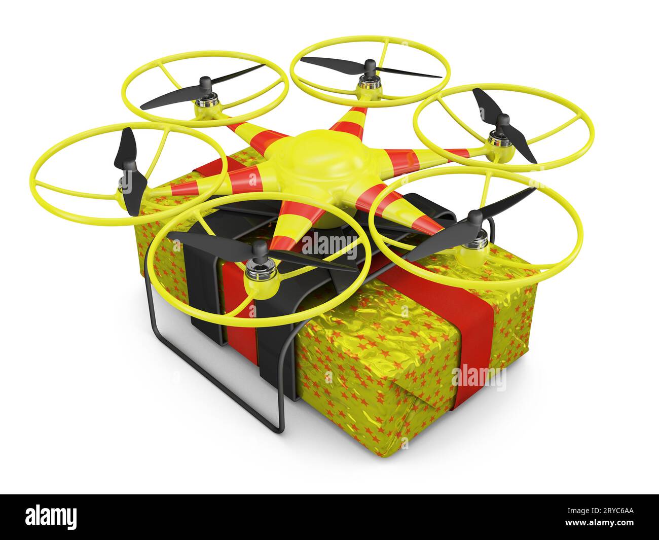 Drone delivery 3d Cut Out Stock Images & Pictures - Alamy