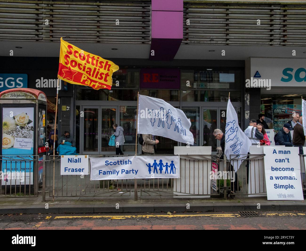 Rutherglen, Scotland UK. September 30th, 2023 Cabaret against the hate