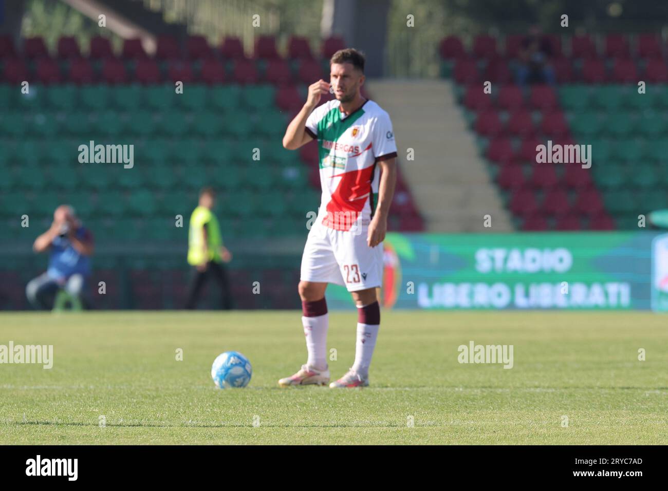 Terni, Italy. 30th Sep, 2023. Pettinari Stefano (Reggiana) during Ternana Calcio vs AC Reggiana, Italian soccer Serie B match in Terni, Italy, September 30 2023 Credit: Independent Photo Agency/Alamy Live News Stock Photo