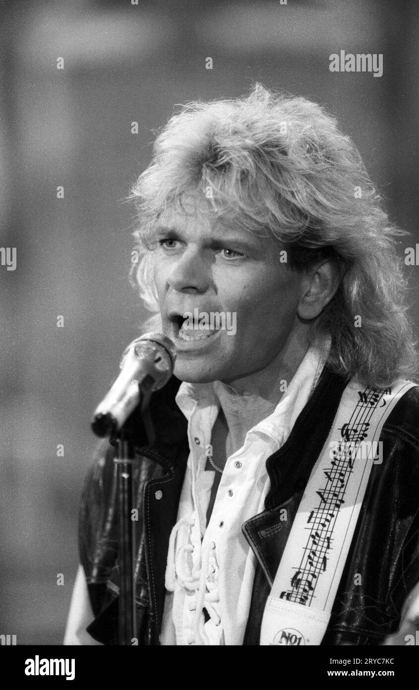 Matthias Reim Snger 02/92 Pp Matthias Reim Am 22. Februar 1992 Bei Einem Auftritt In Wetten