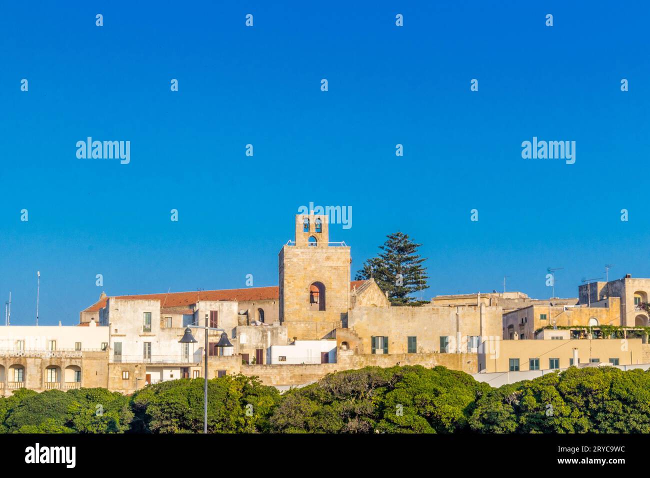 Ancient seaside town on the coast of Apulia Stock Photo