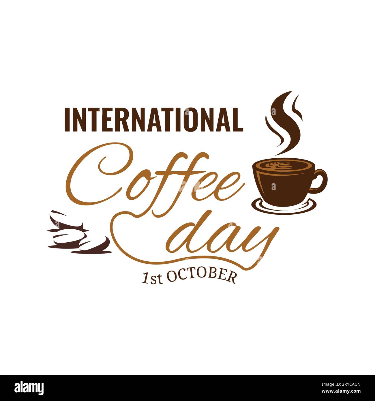 International coffee day vector illustration. international coffee day Concept. October 1