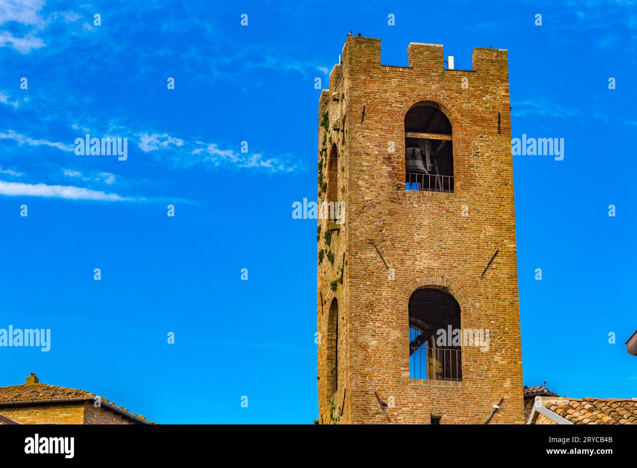 Buildings of medieval village Stock Photo