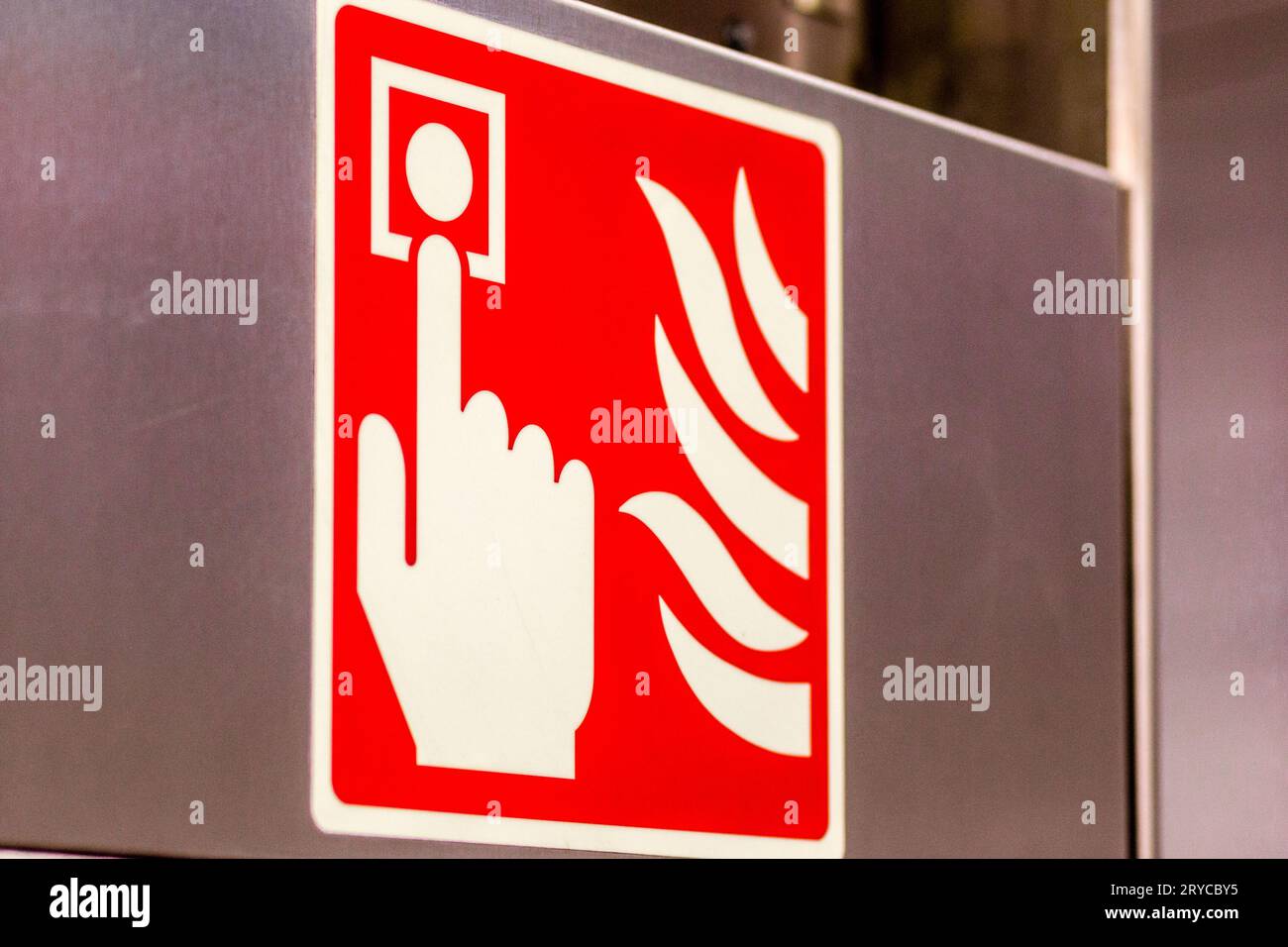 Fire alarm signal Stock Photo Alamy