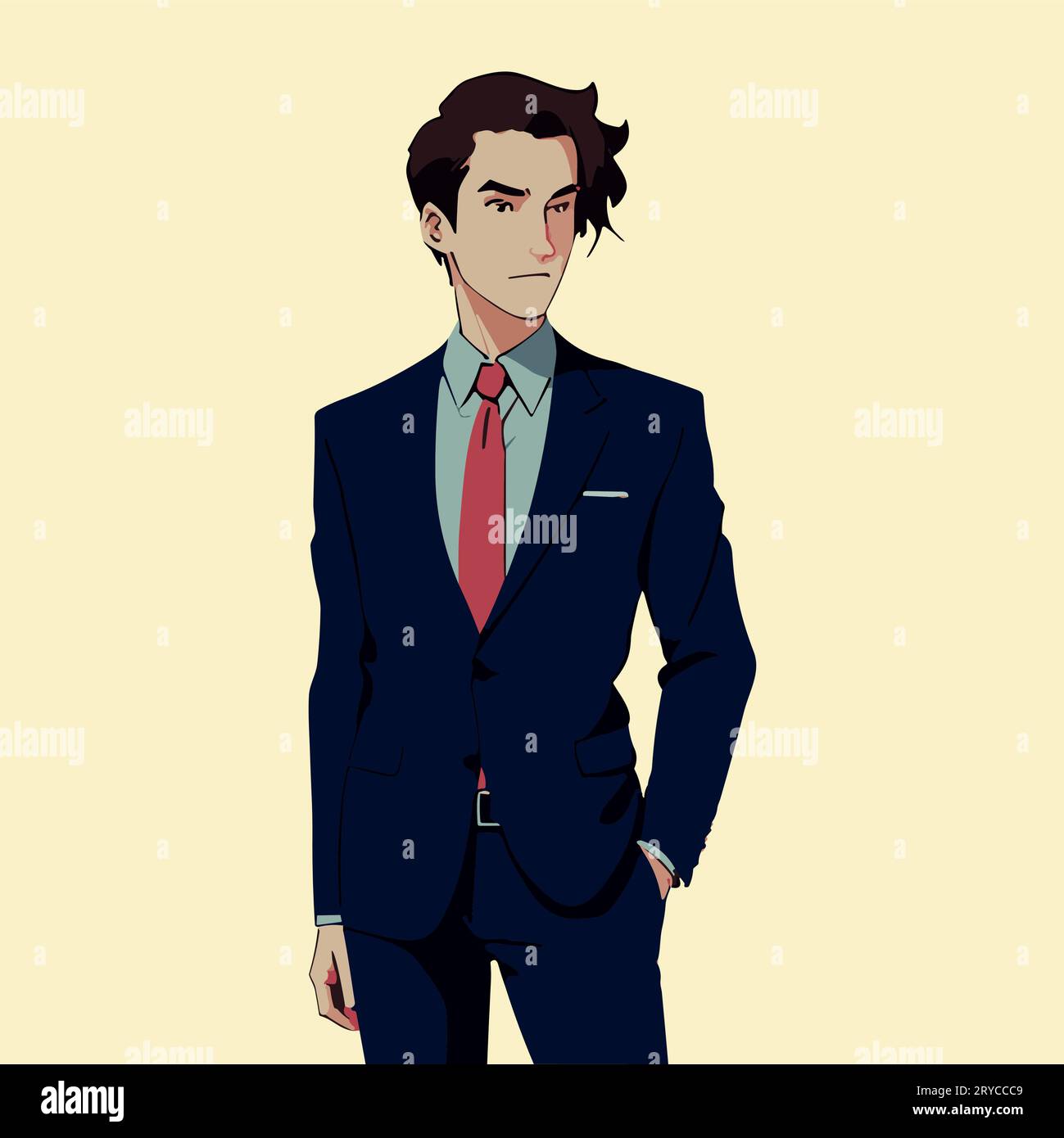 Business man cartoon character. Businessman flat design vector ...
