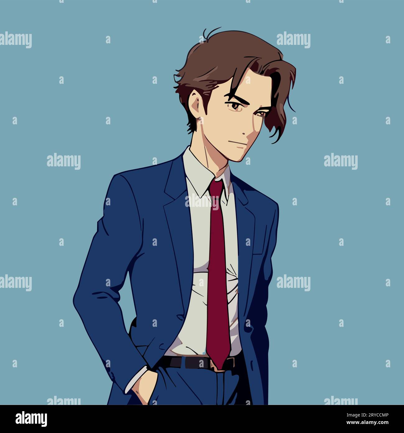 Business man cartoon character. Businessman flat design vector ...