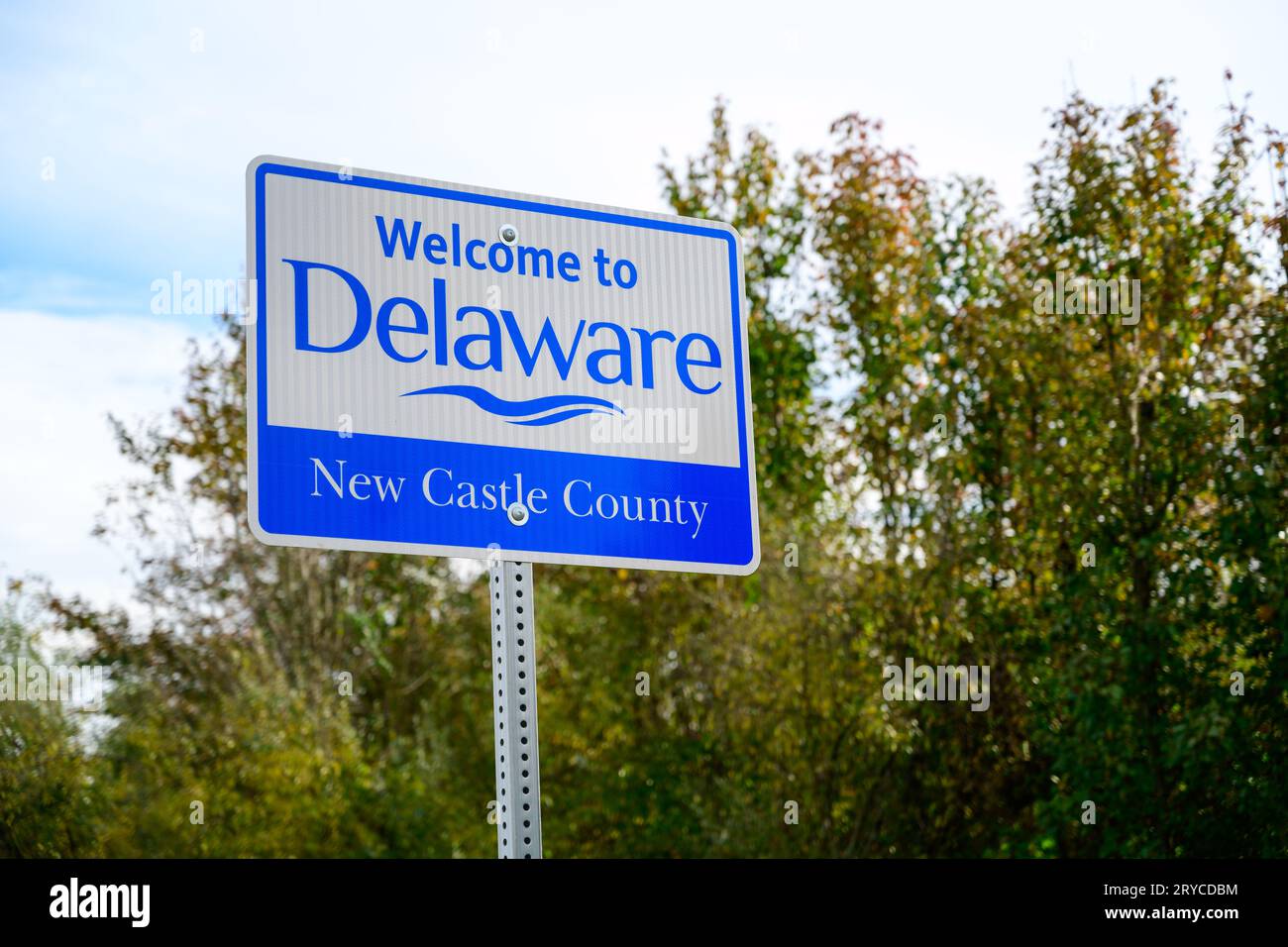 Welcome to delaware sign hi-res stock photography and images - Alamy