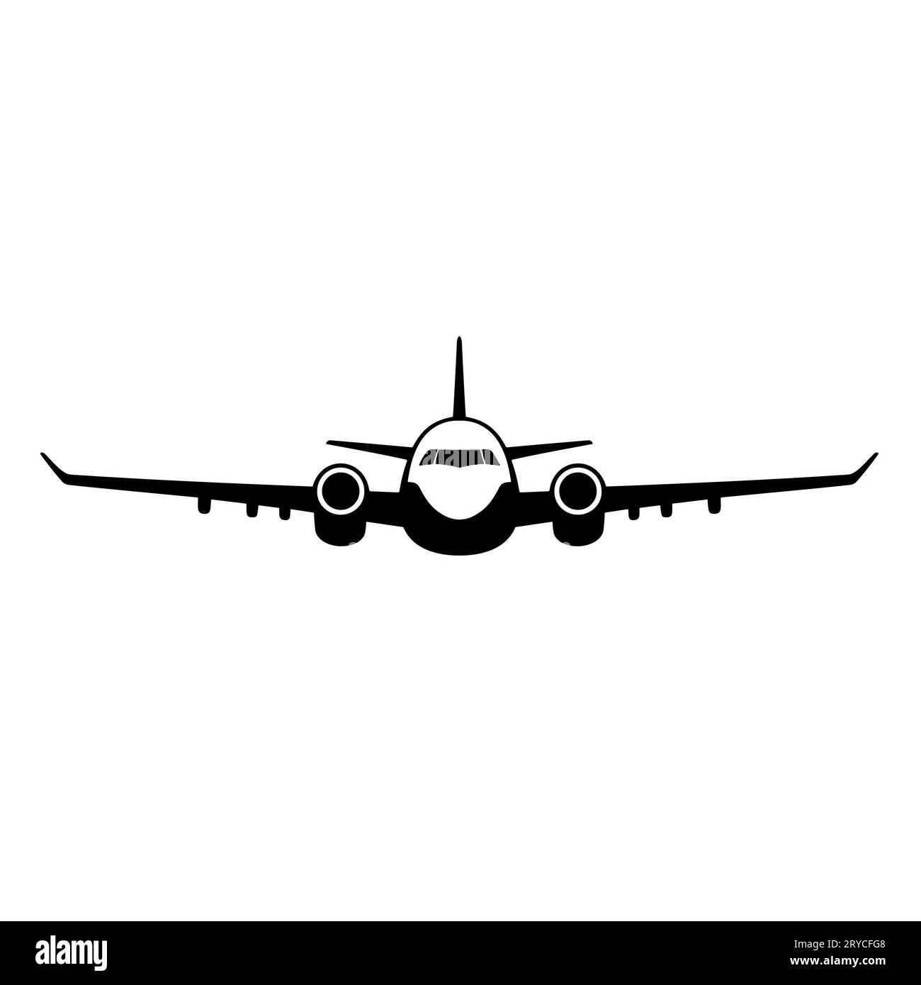 Airplanes Vector Icon On White Background Plane Vector Logo Stock 