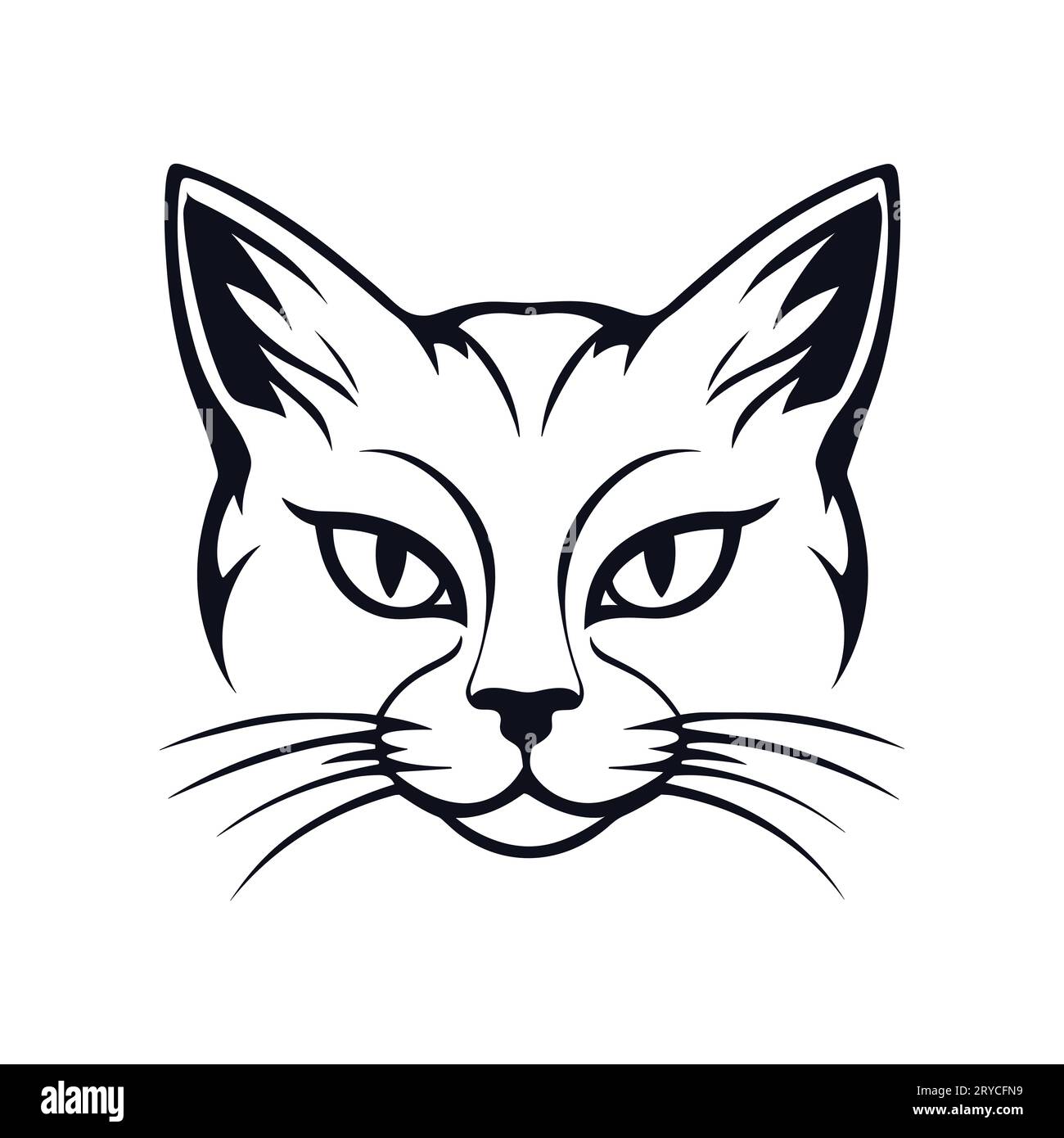 Premium Vector  Cat line icon wool tail whiskers kittens claws