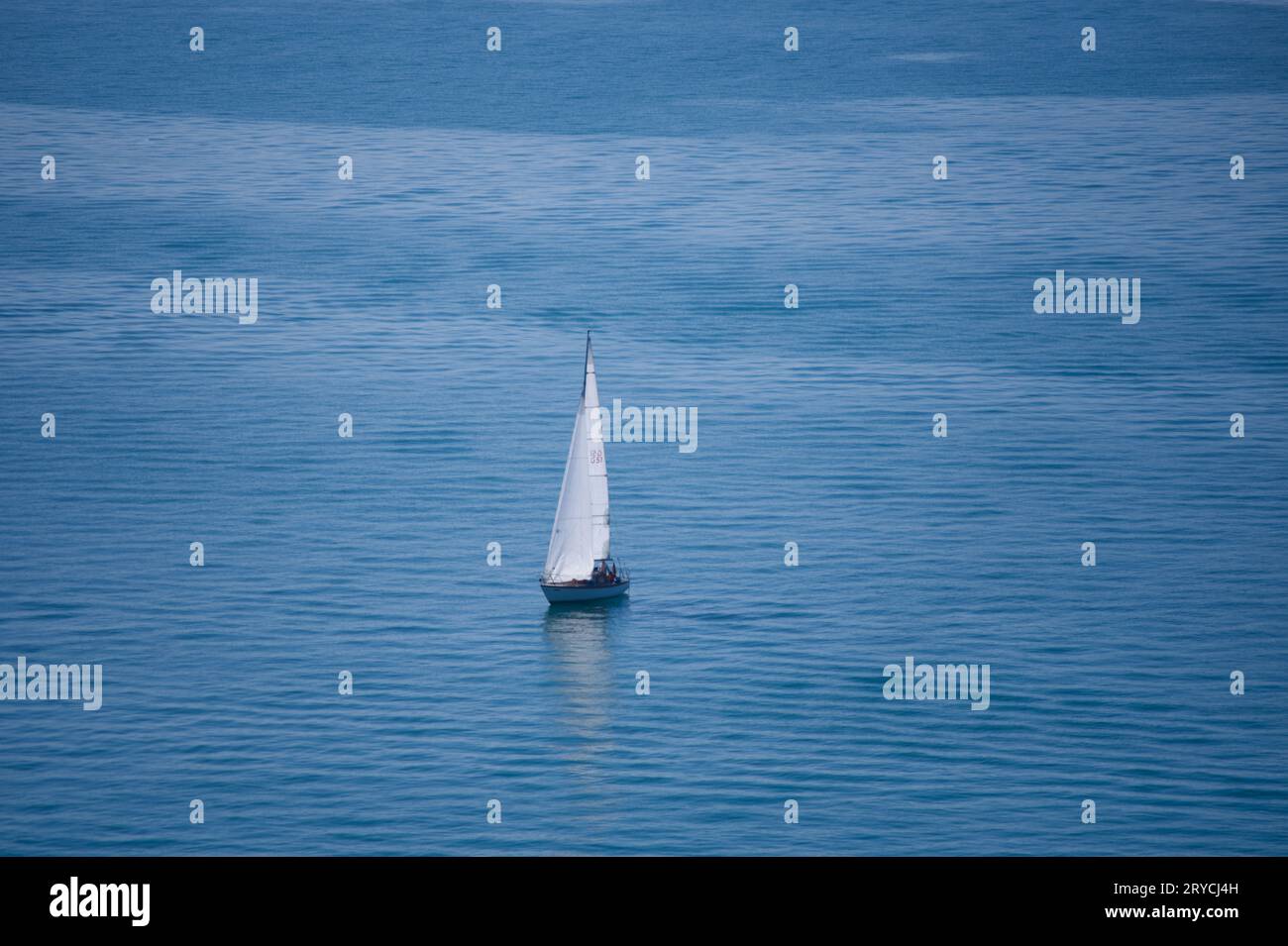 Segelboot auf dem Bodensee Stock Photo