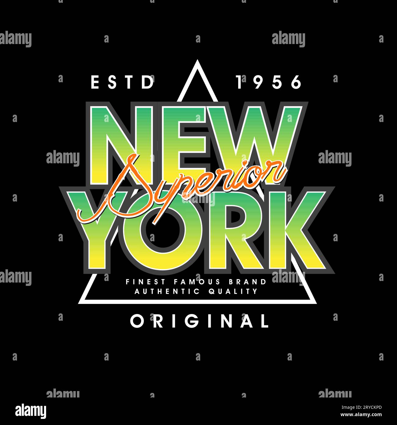 New york Typography vector illustration superior original authentic ...