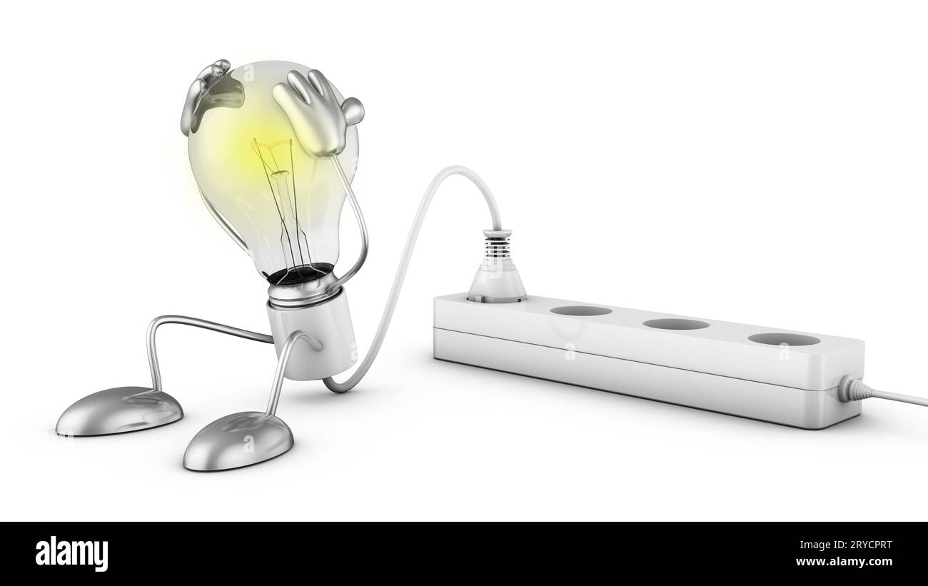 Light bulb with hands Stock Photo Alamy