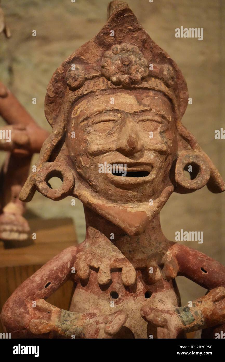 Oaxaca Archaeology in the Museum of the Cultures, World Heritage in Oaxaca Mexico. Xanthyles, figures own of the Low Mixteca. Stock Photo