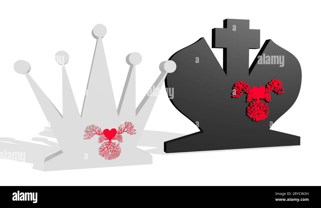 King queen concept symbol hi-res stock photography and images - Alamy