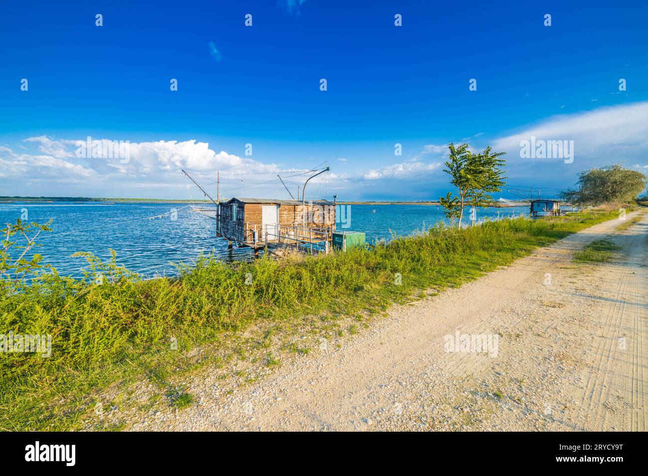 Traditional Fishing European Hut Stock Photo - Alamy