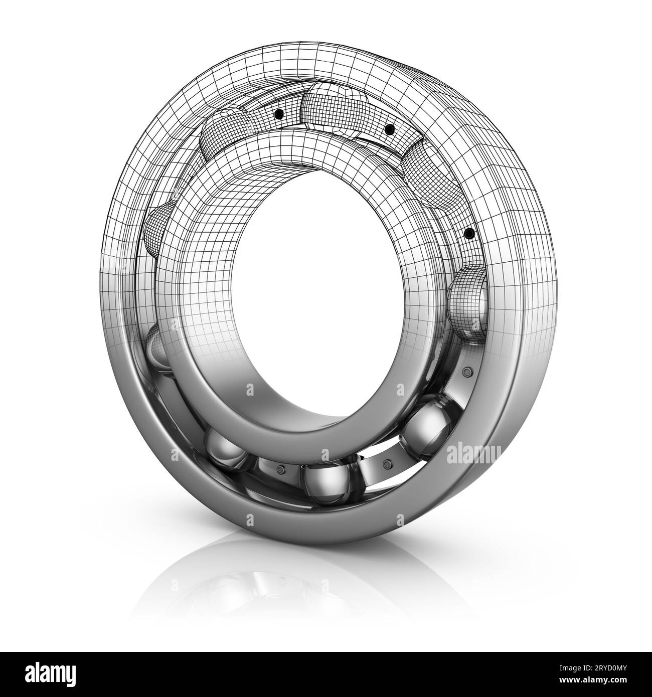 Ball bearing in a cut Stock Photo Alamy