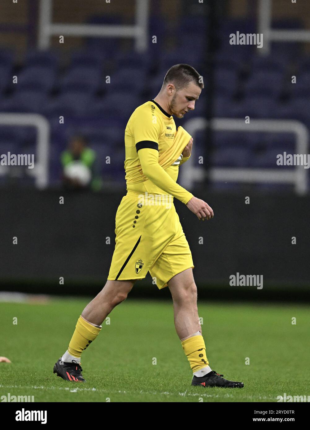 RSCA Futures' Nilson Angulo pictured in action during a soccer match  between RSC Anderlecht Futures (u23) and SK Beveren, Saturday 27 August  2022 in Brussels, on day 3 of the 2022-2023 'Challenger