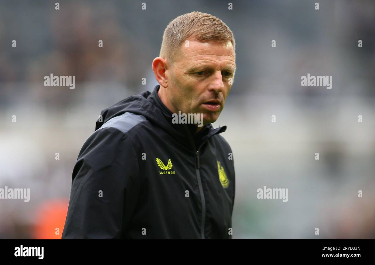 Newcastle United Coach Greame Jones during the Premier League match between Newcastle United and