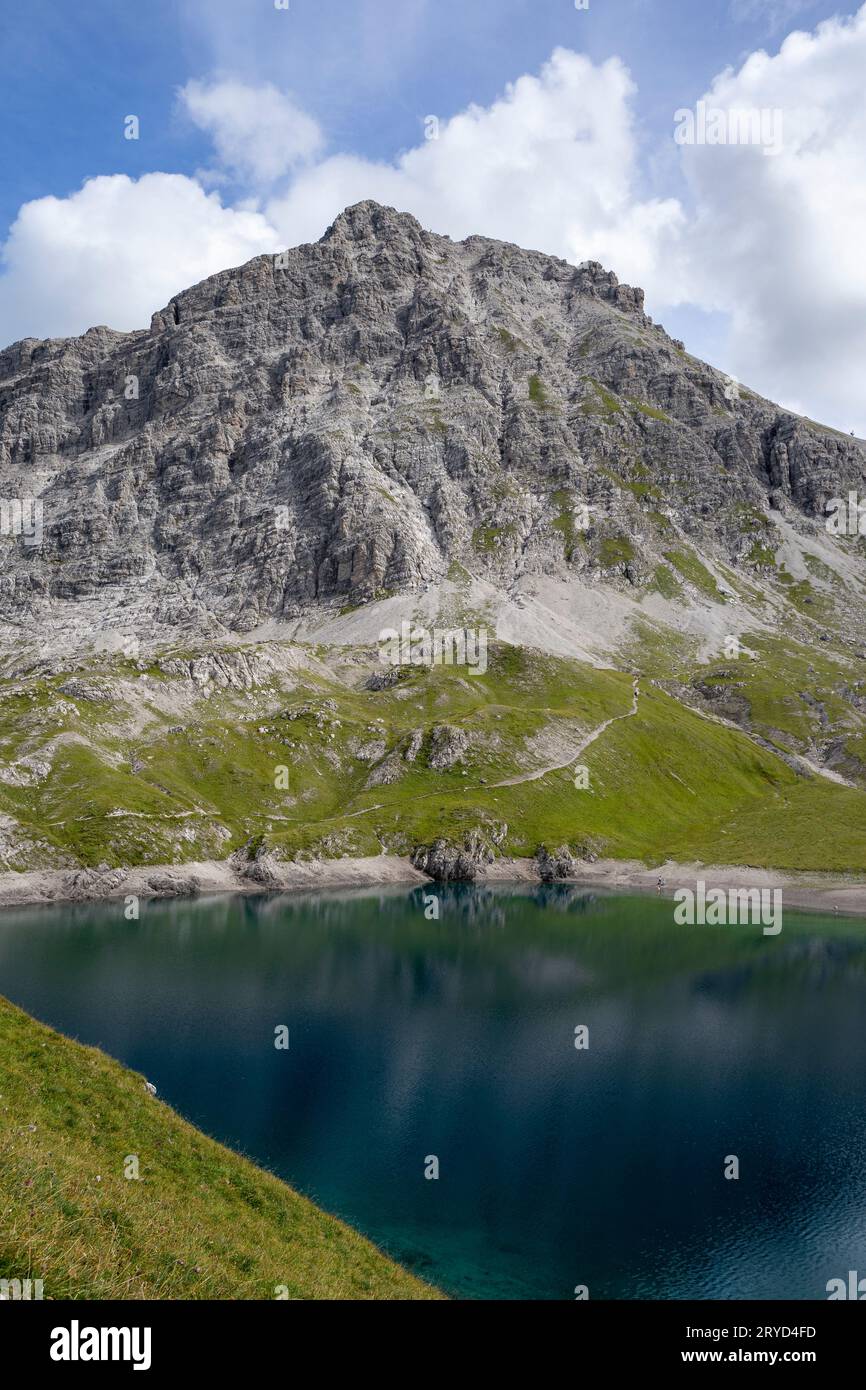Clear lake in the mountains Stock Photo