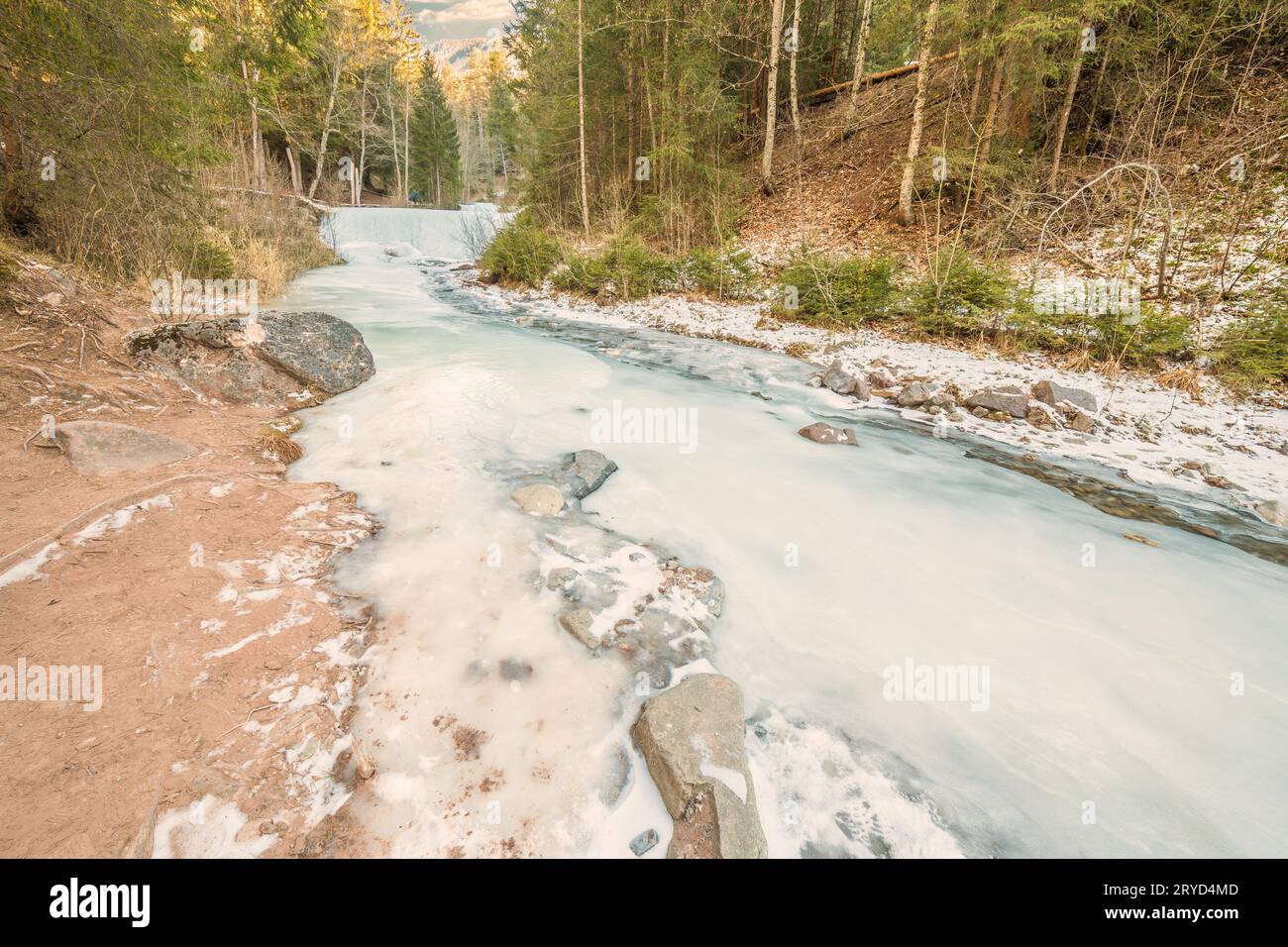 Ice covered brook hi-res stock photography and images - Alamy