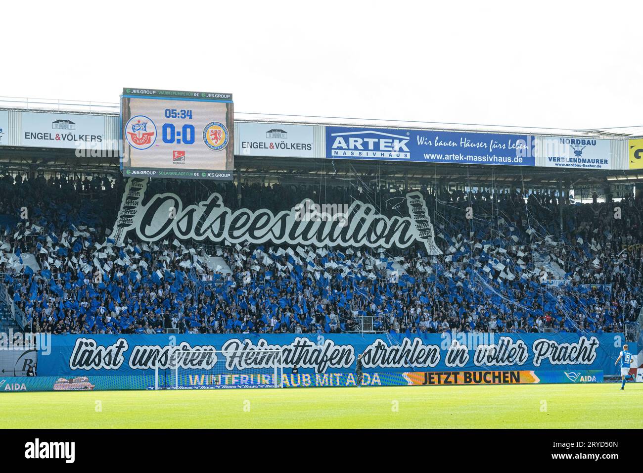 Rostock, Germany 21 April 2024 2 BL 2023 2024 FC Hansa Rostock vs 1 FC
