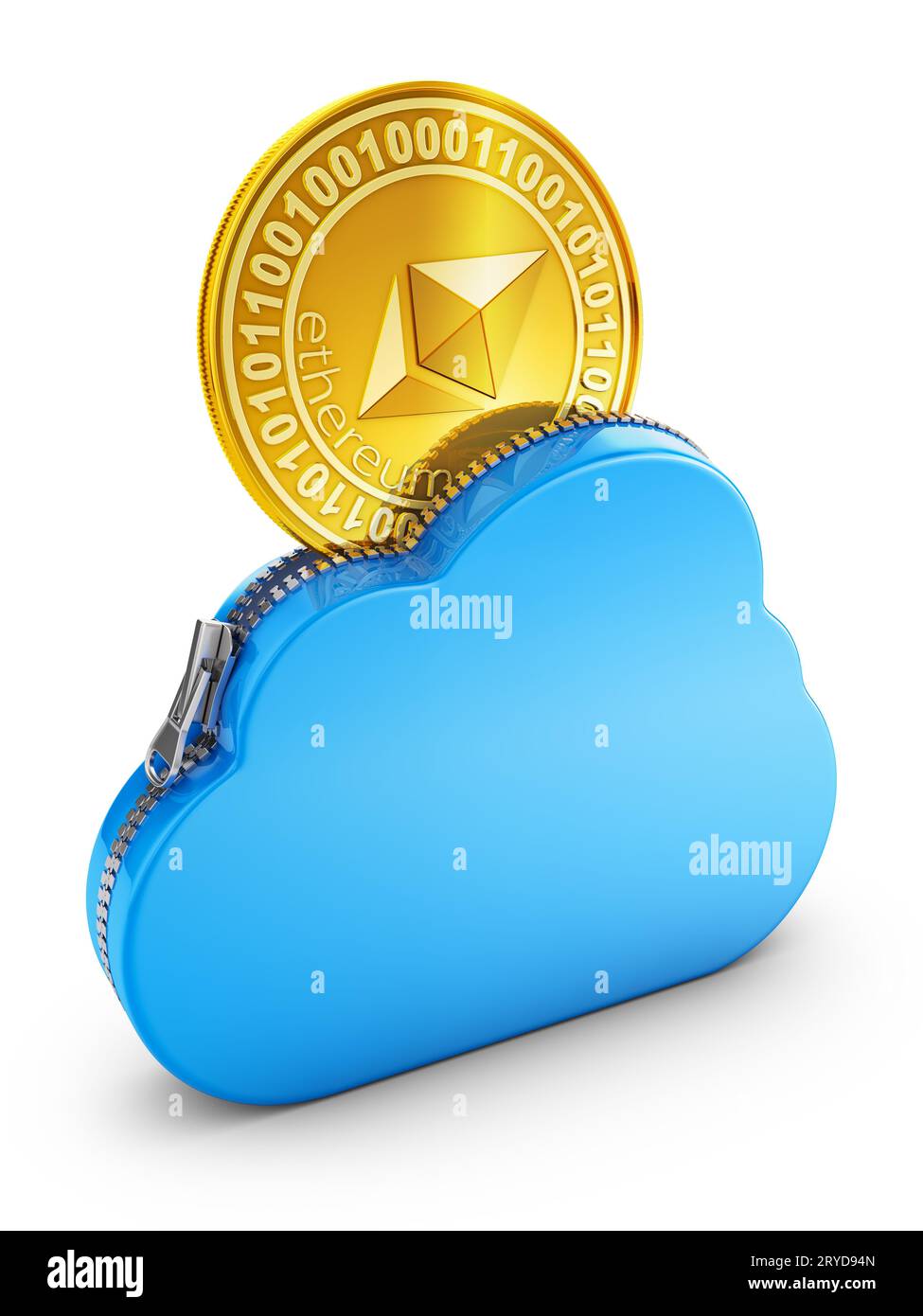 Cloud and ethereum Stock Photo