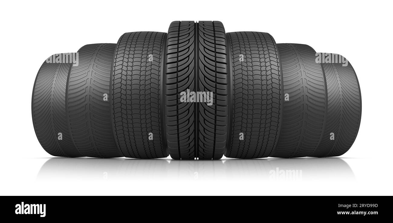 The seven wheels Stock Photo - Alamy