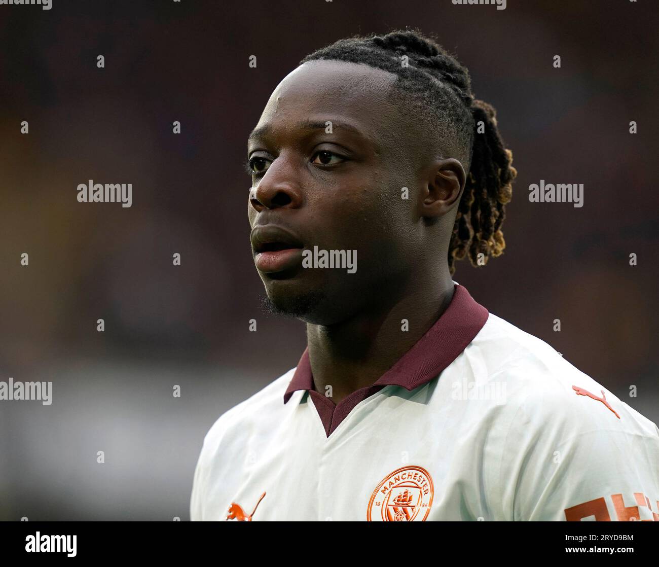 Wolverhampton, UK. 30th Sep, 2023. Jrmy Doku of Manchester City during the Premier League match at Molineux, Wolverhampton. Picture credit should read: Andrew Yates/Sportimage Credit: Sportimage Ltd/Alamy Live News Stock Photo