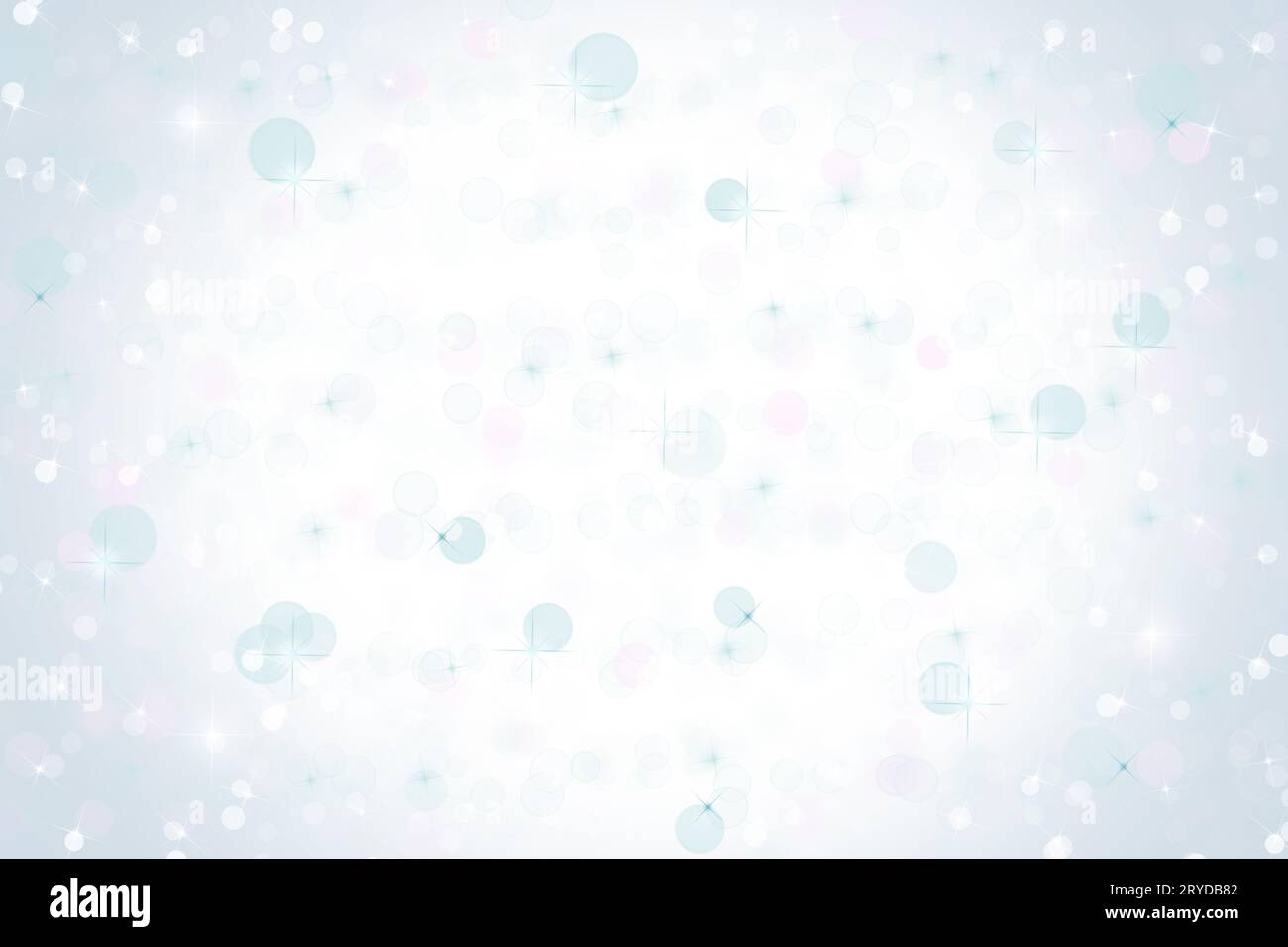 Abstract teal white Christmas winter background Stock Photo
