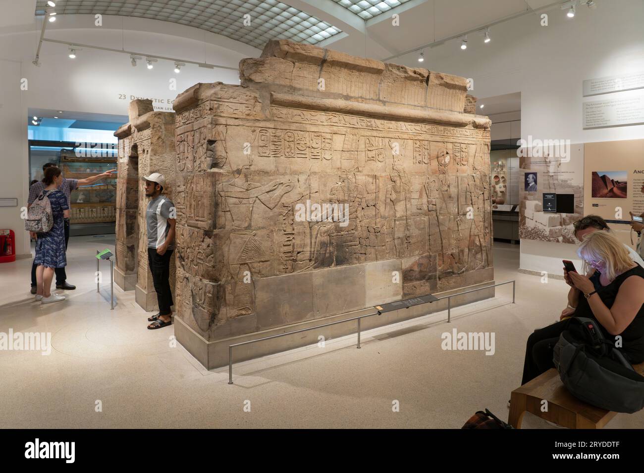 The shrine of Taharqa is the largest freestanding pharonic Egyptian building (Kushite monument) in the UK. At the Egypt gallery, Ashmolean museum Stock Photo