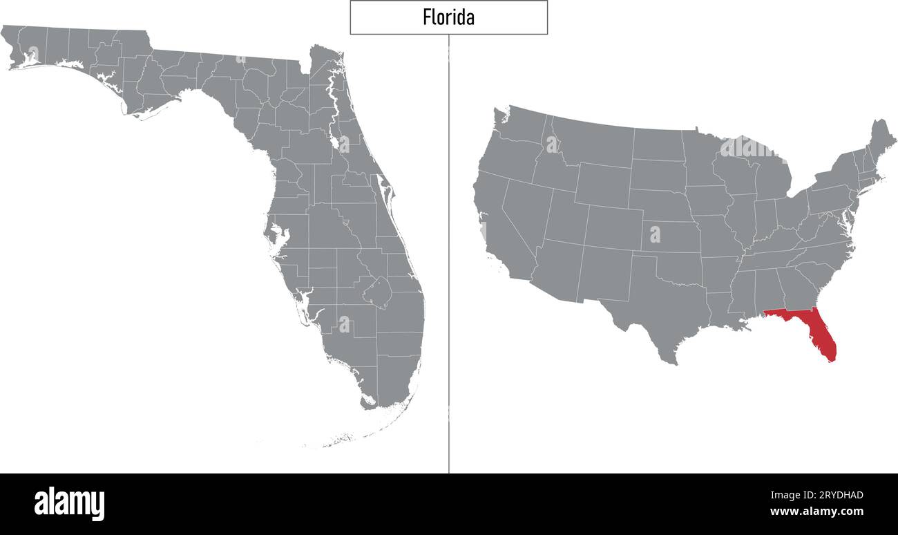 Simple Map Of Florida