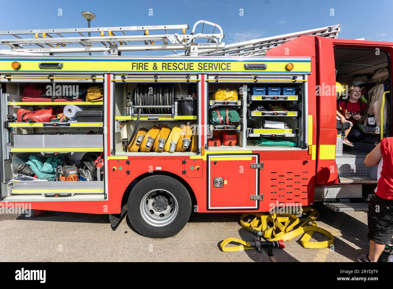 Equipment inside fire engine hi-res stock photography and images - Alamy