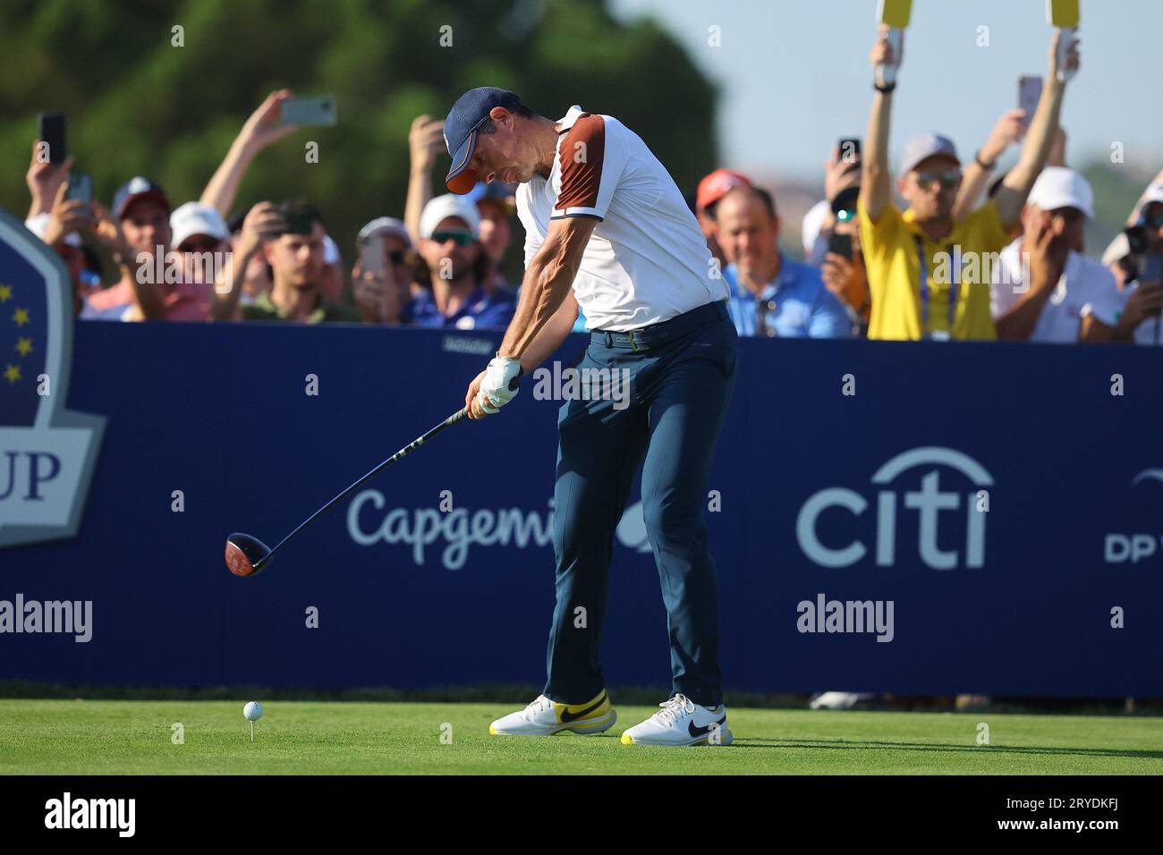 Rome, . 30th Sep, 2023. Rome, Italy 30.09.2023: Rory McElroy of Europe team FOURBALL MATCHES at RYDER CUP 2023 at Marco Simone Golf & Country Club di Guidonia Montecelio, Roma Credit: Independent Photo Agency/Alamy Live News Stock Photo