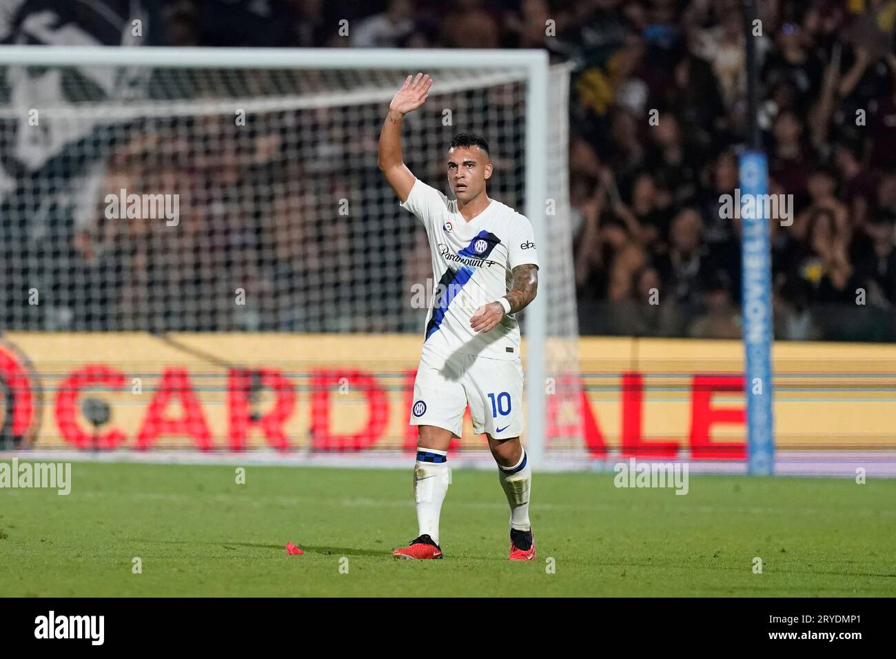 Salerno, Italy. 30 September, 2023.  Lautaro Martinez in action during the Italian Serie A soccer match US Salernitana vs FC Internazionale. Credit: Mario Taddeo/Alamy Live News Stock Photo