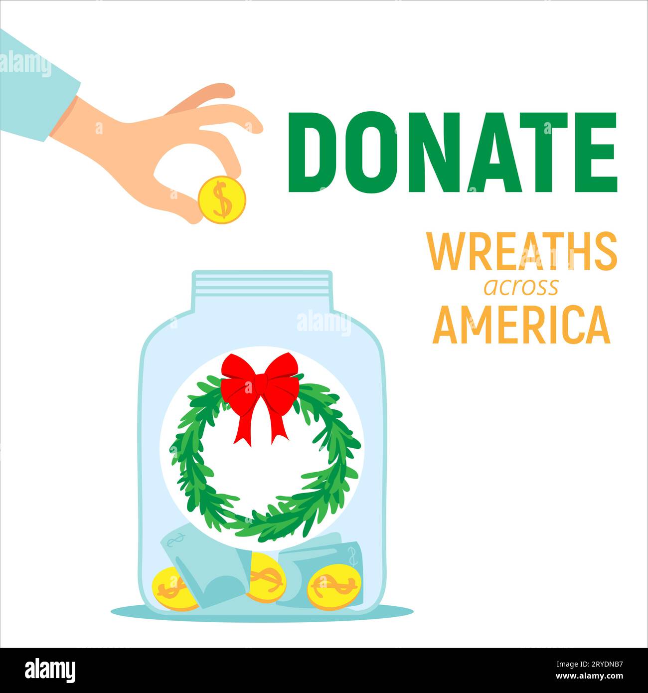 Wreaths across america Stock Vector Images - Alamy