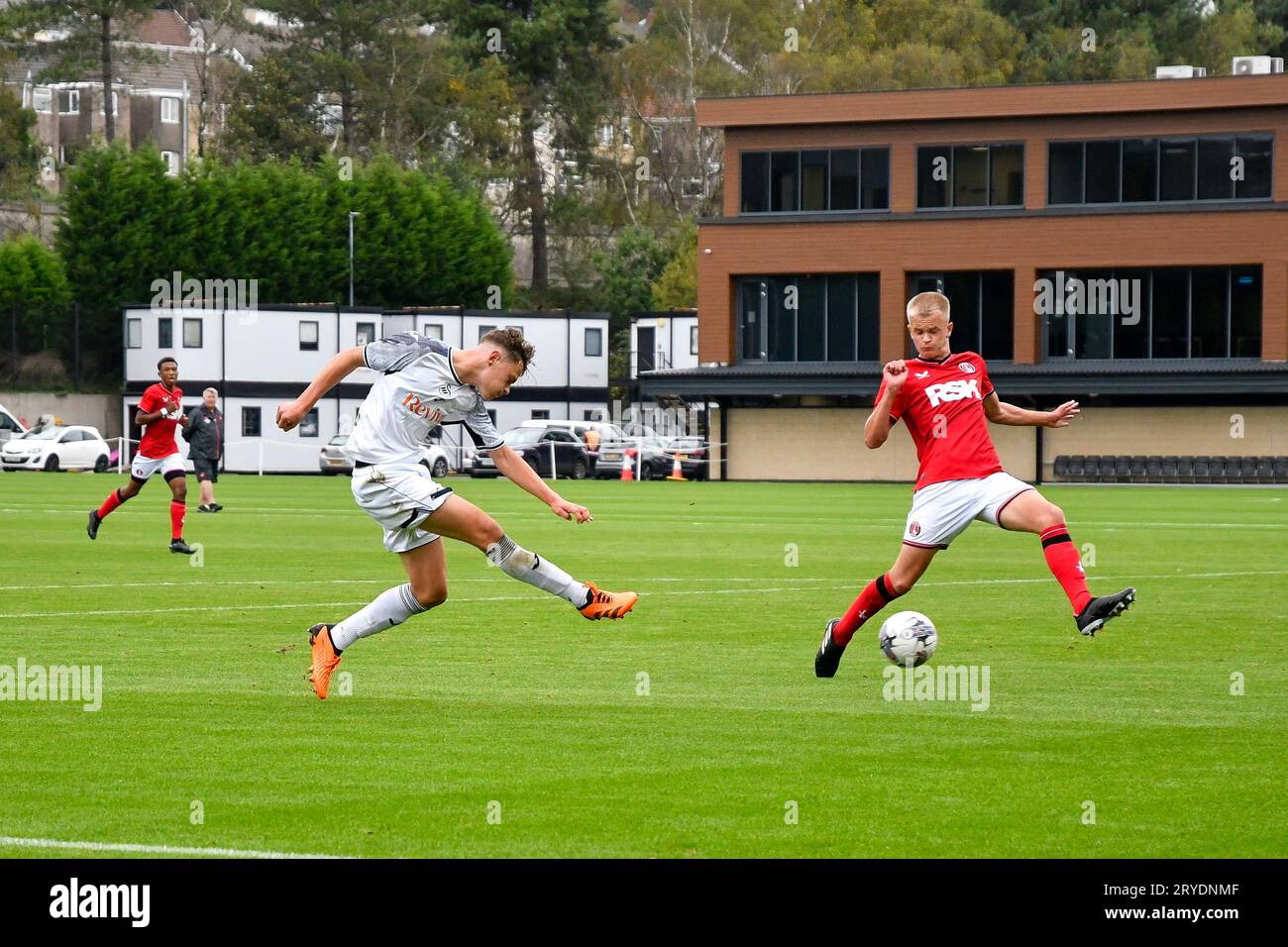 Swansea, Wales. 30 September 2023. Thomas Woodward of Swansea City