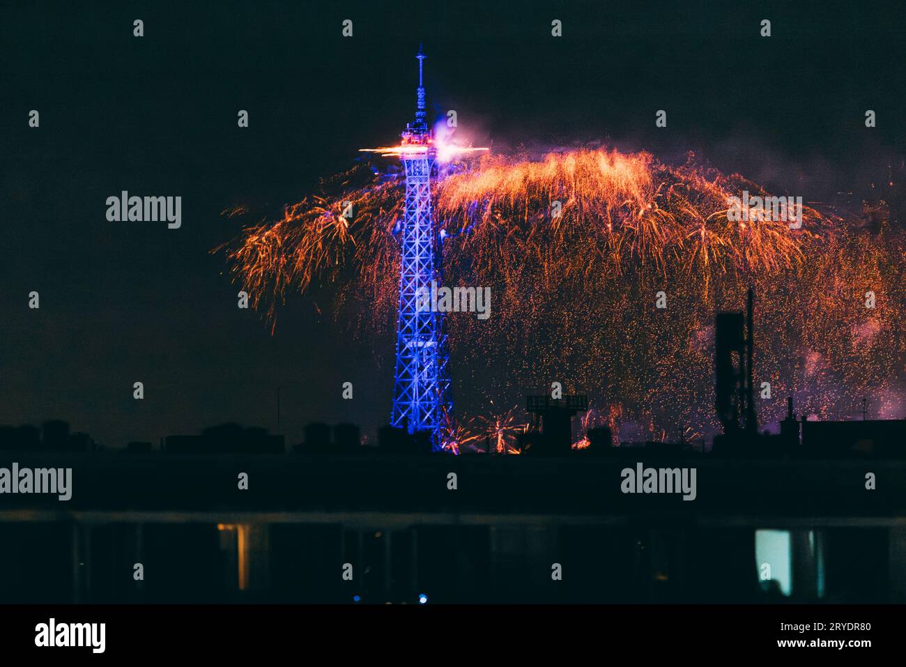 feuerwerk am rhein