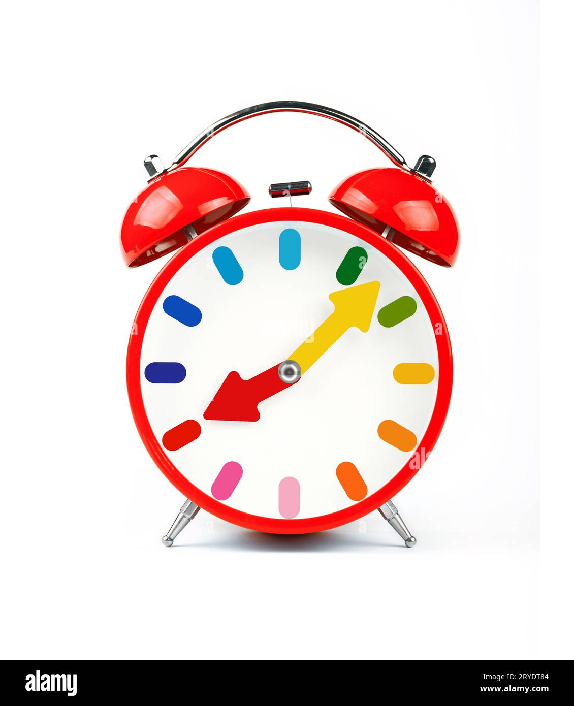 One Red Retro Alarm Clock Isolated On White Stock Photo Alamy one-red-retro-alarm-clock-isolated-on-white-stock-photo-alamy