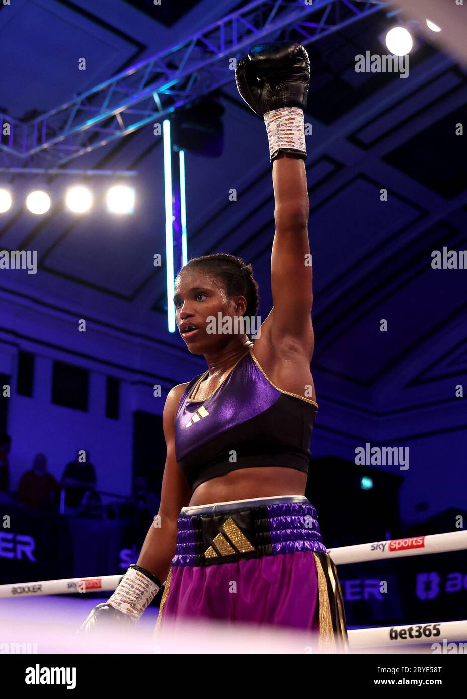 Caroline Dubois (right) Celebrates Following The IBO Lightweight Title ...