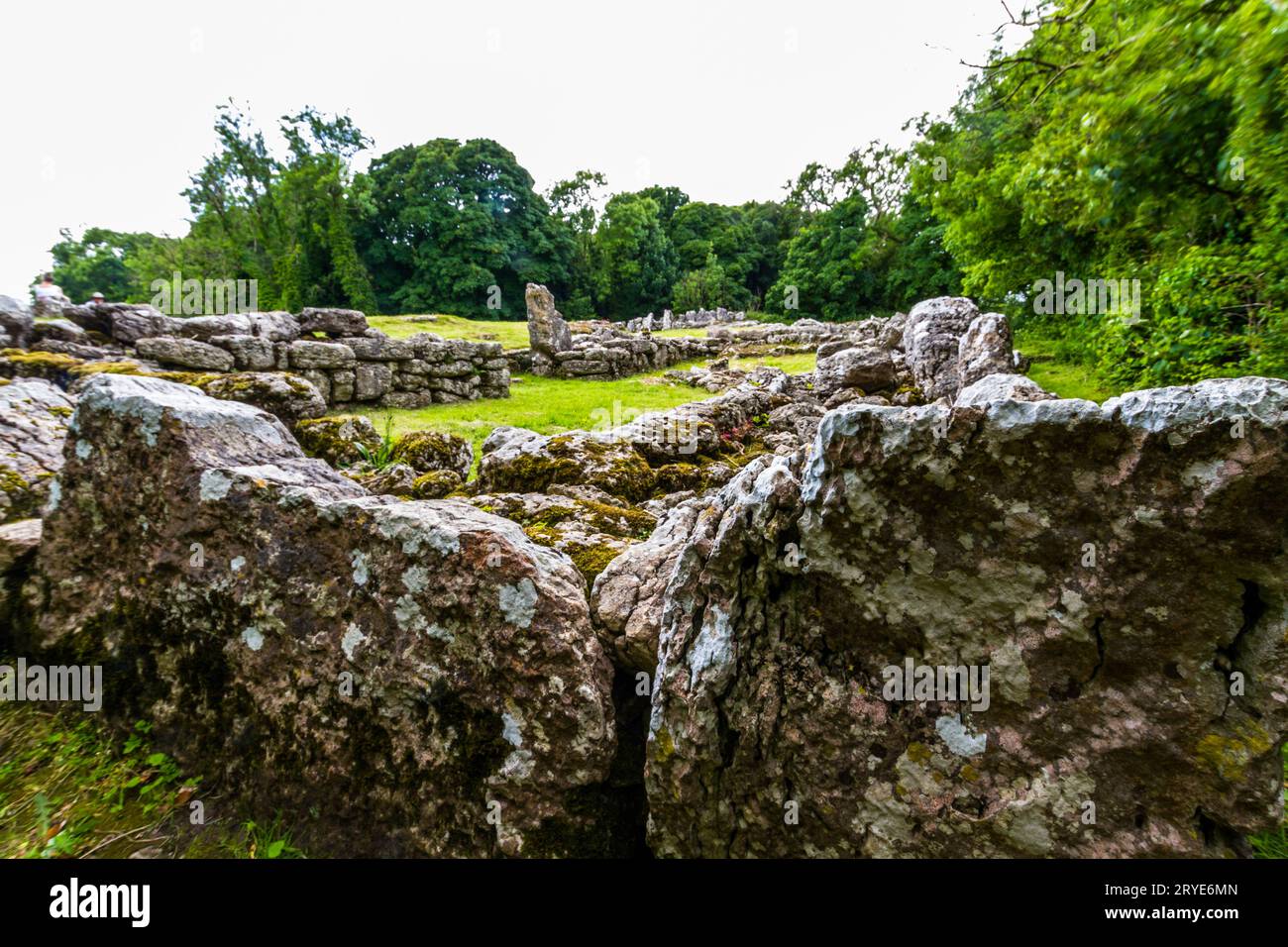 Stones At Remains Of Din Lligwy Or Din Llugwy Ancient Village Near