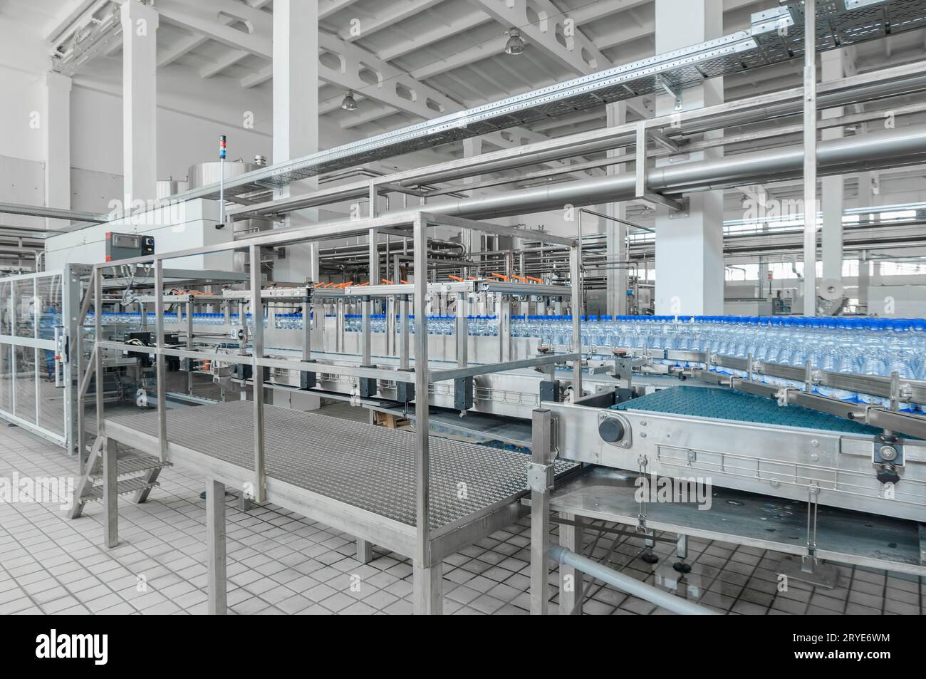 For the production of plastic bottles factory Stock Photo