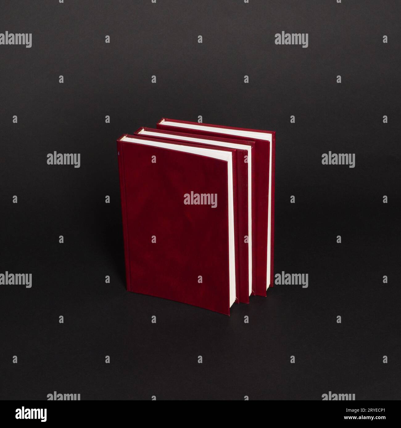 Book on black background Stock Photo
