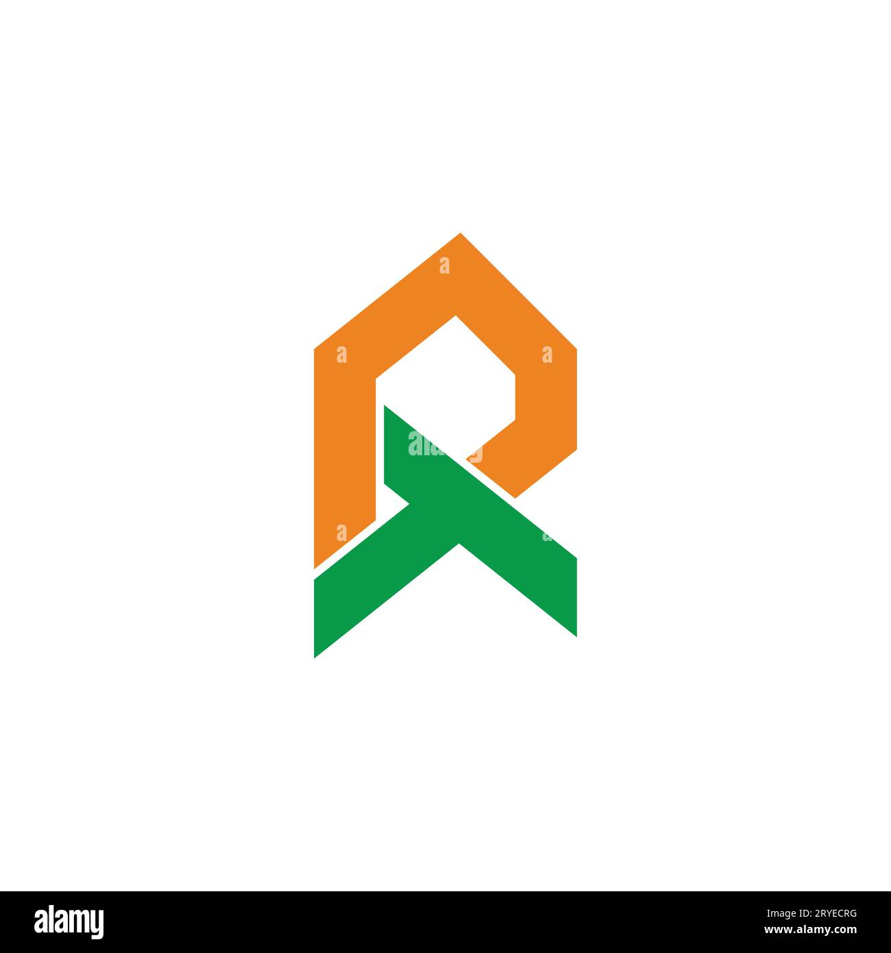letter pt linked colorful simple geometric logo vector Stock Vector ...