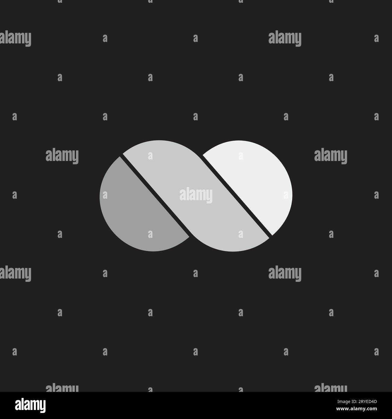simple geometric gradient cloud simple logo vector Stock Vector