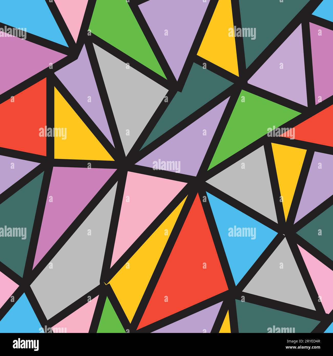 triangles colorful seamless pattern background vector Stock Vector