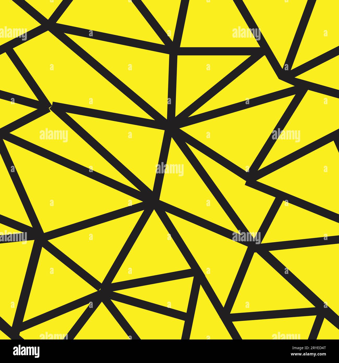 triangles lines yellow seamless pattern simple vector Stock Vector